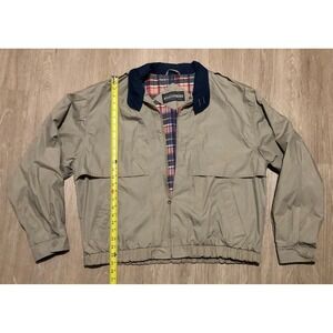 Vintage Members Only Windbreaker Retro Dad Jacket Tan Men's size XL *Pre-Owned*